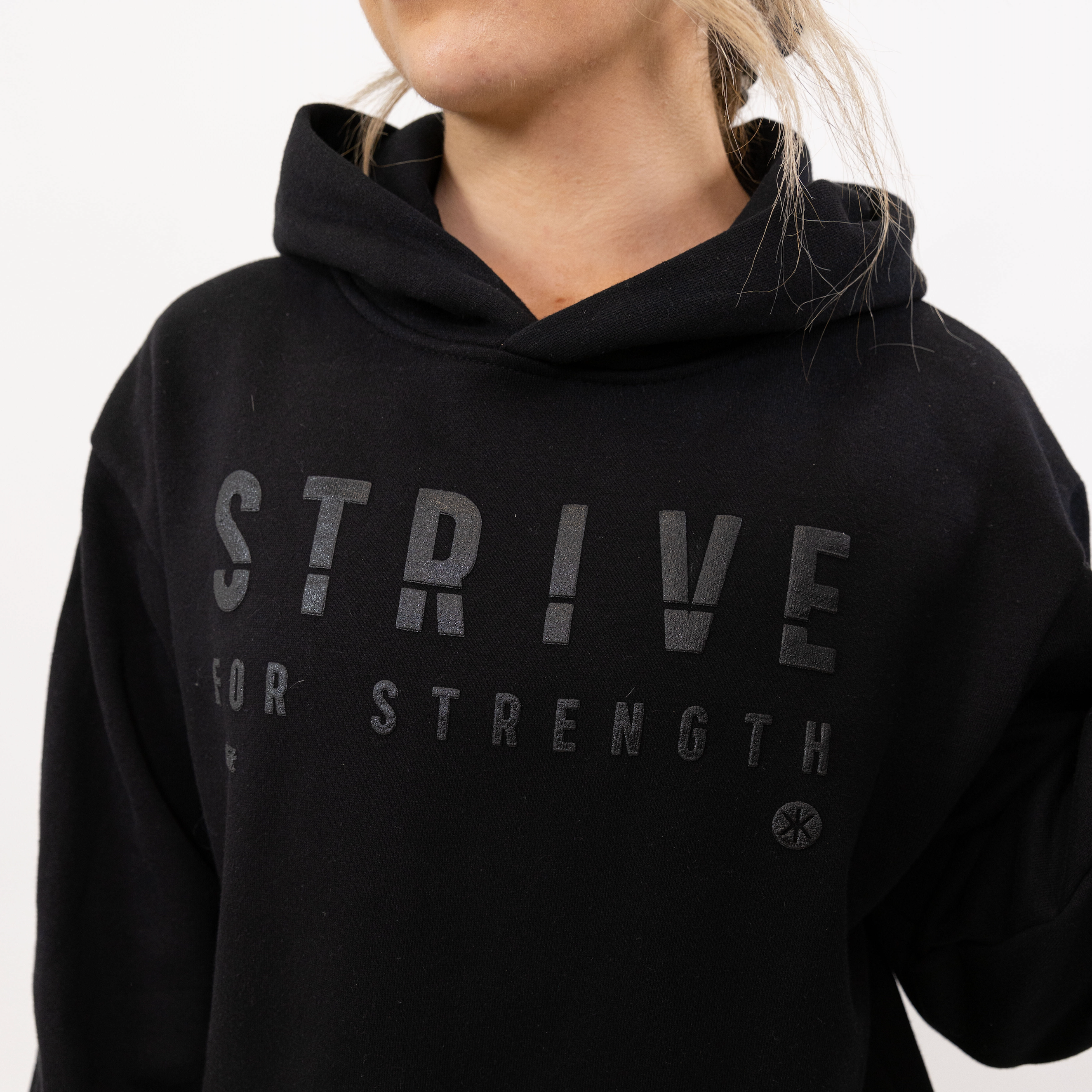Hoodie - Black Strive for Strength